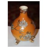 Antique Satsuma Footed Vase