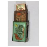 Rare Chinese Peking Glass/Jade Carnelian Match Box