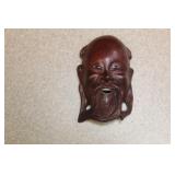 Small Carved Chinese Wooden Face