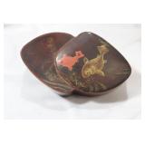 A Vintage Japanese Free Form Lacquer Box