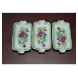 Set of 3 Ceramic Personal Ashtrays