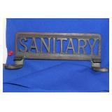 A Vintage/Antique 'Sanitary' Sign