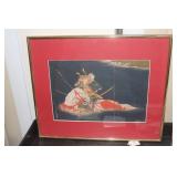 Framed Print of a Samurai
