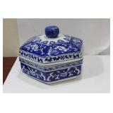 A Signed Blue and White Chinese Ceramic Bowl