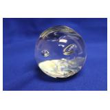 A Signed RS '92 Artglass Paperweight