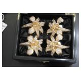 Set of 4 Isabella Adams Napkin Rings