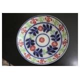 Antique Colour Flow Blue Plate