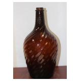 An Amber Glass Spirit Bottle