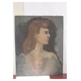 An Antique Oil on Board Painting