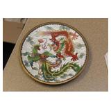 Vintage Chinese Cloisonne Plate