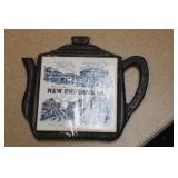 Cast Iron Tile and Cast Iron Trivet