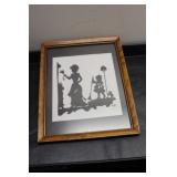 A Framed Stancil Work