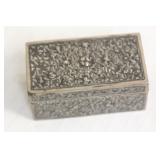 Antique Repousse Sterling Trinket Box