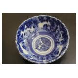 Antique Flow Blue Bowl