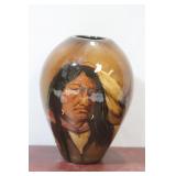 Wise Carver Art Pottery Indian Vase