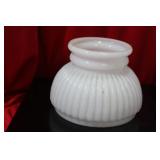A Milk Glass Lamp Shade