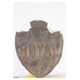 An Antique Fire Mark 'Royal' Sign