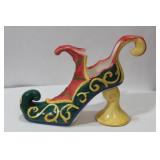 A Decorative Ceramic Shoe