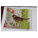 A Glass Bird Plate
