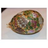 Cloisonne Egg Christmas Ornament