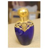 Cobalt Blue Glass Parfume Bottle