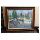 A Vintage Oil on Canvas - Signed Pagan