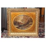 Antique Oil on Canvas Painting