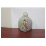 A Reverse Painting on a Glass Snuff Bottle