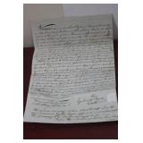 Loto f 3 Antique Deeds/Letters/Other