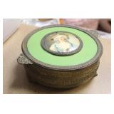 Divided Glass and Metal Box