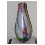 Milifiori-style Art Glass Vase