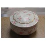 Porcelain Floral Trinket Box
