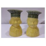 Oriental Ceramic Salt and Pepper Shakers