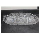 ABP Cut Glass Long Dish