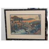 Appeared to be a Hiroshige Woodblock Print