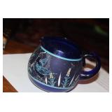 Cobalt Blue Glass Pitcher