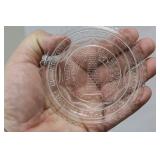 A Small Clear Glass Souvenir Plate