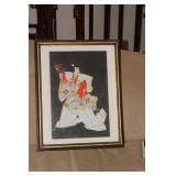 Framed japanese Woodblock Print