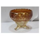 A 3-legged Carnival Glass Bowl