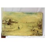 An Antique 19th Century  Oil on Canvas