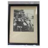 Vintage Framed Japanese Black and White Photograph