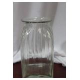 A Vintage Clear Glass Jar
