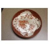 Japanese Kutani Red Shallow Bowl