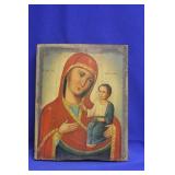 Hand Painted Wooden Icon