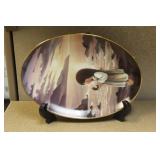 Sam Butcher Oval Collector's Plate