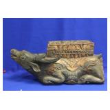 A Carved Oriental Ox Box?