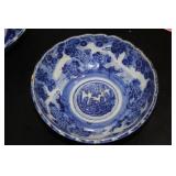 Antique Flow Blue Bowl