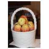 Tiffany and Co. Ceramic Basket of Fruit