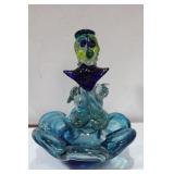 A Murano Glass Clown Ashtray