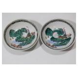 Set of 2 Chinese Saucer/Wall Hanger